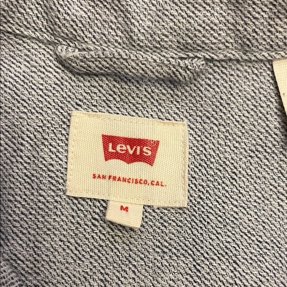 Levi's Gray cotton flannel flap pocket size M. - Picture 4 of 8